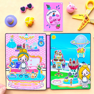 Lâu đài công chúa Cinderella vs Aurora - Búp bê Tocaboca- Toca Life world