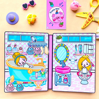 Lâu đài công chúa Cinderella vs Aurora - Búp bê Tocaboca- Toca Life world