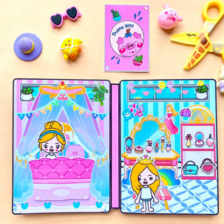 Lâu đài công chúa Cinderella vs Aurora - Búp bê Tocaboca- Toca Life world
