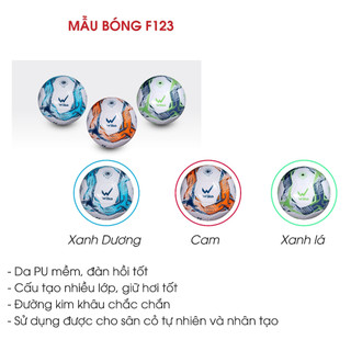 Quả bóng đá Wika F223 F123 da PU mềm hàng chính hãng Wika