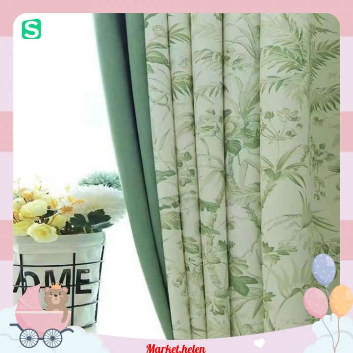 [Tặng Dây Buộc] Rèm Khoen Vải Dày Màn Treo Cửa Sổ Chống Nắng 99% Cao ...