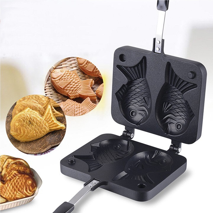 Khuôn Làm Bánh Cá Nướng Taiyaki Nhật Bản ( Dragon )Chống Dính Cao Cấp Size 34x18x15cm