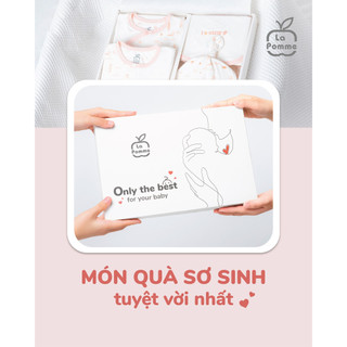 La pomme SS2024 set quà sơ sinh cao cấp 5 chi tiết