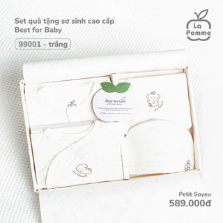 La pomme SS2024 set quà sơ sinh cao cấp 5 chi tiết