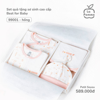 La pomme SS2024 set quà sơ sinh cao cấp 5 chi tiết