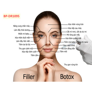 TRANH SPA TIÊM FILLER - BOTOX TREO TƯỜNG CHO TIỆM SPA THẨM MỸ VIỆN VẢI LỤA 3D CAO CẤP