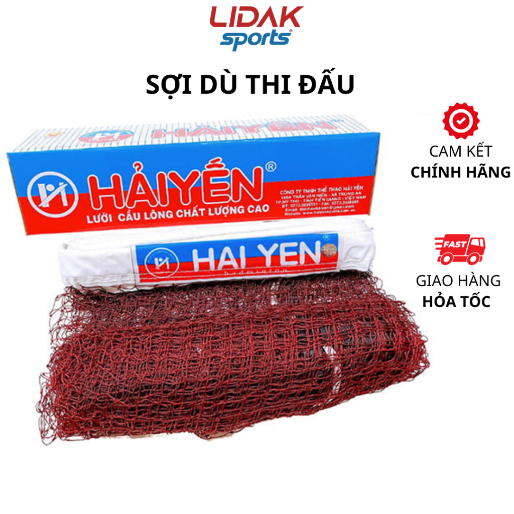Ảnh Lưới cầu lông thi đấu Hải Yến trong nhà và ngoài trời lưới thi đấu các giải cầu lông toàn quốc chính hãng - LIDAK SPORT 1