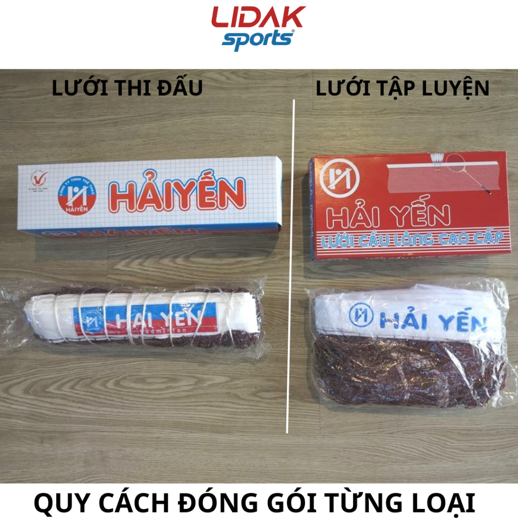 Ảnh Lưới cầu lông thi đấu Hải Yến trong nhà và ngoài trời lưới thi đấu các giải cầu lông toàn quốc chính hãng - LIDAK SPORT 3