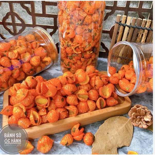 Túi 1KG bánh hành hình sò ốc siêu bắt mắt