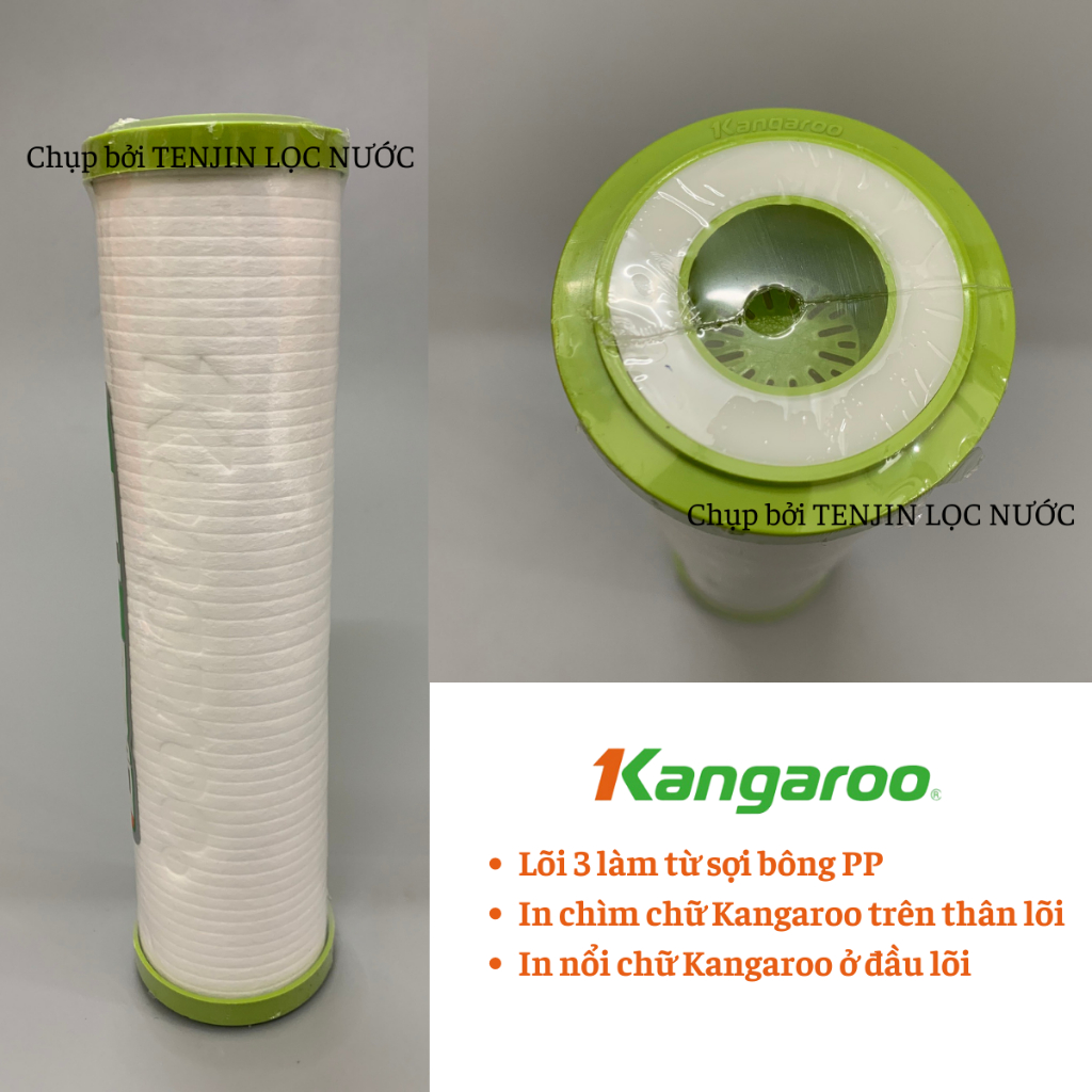 Lõi Lọc Thô Số 3 Kangaroo PP 1 Micron Chính Hãng Dành Cho Máy Lọc Nước RO