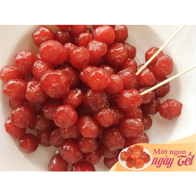 1 KG Mứt chùm ruột đỏ rim đường màu siêu đẹp, vị siêu ngon