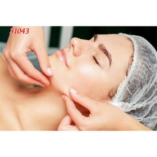 Tranh Lụa Treo Tường Spa dưỡng sinh thảo dược, chăm sóc da đông y, Tranh cô gái chăm sóc đông y