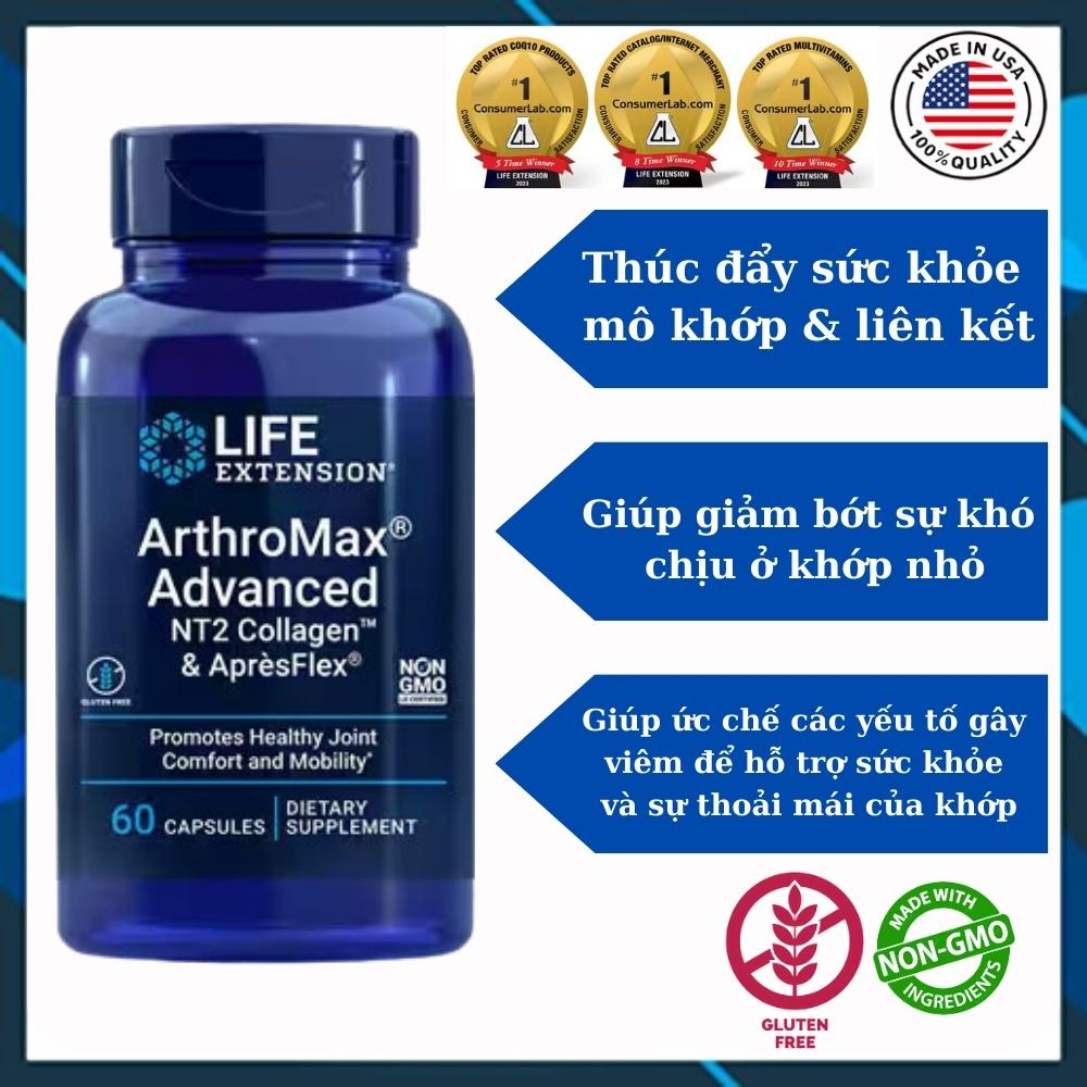 [Life Extensio] Viên uống ArthroMax® Nâng cao với NT2 Collagen ...