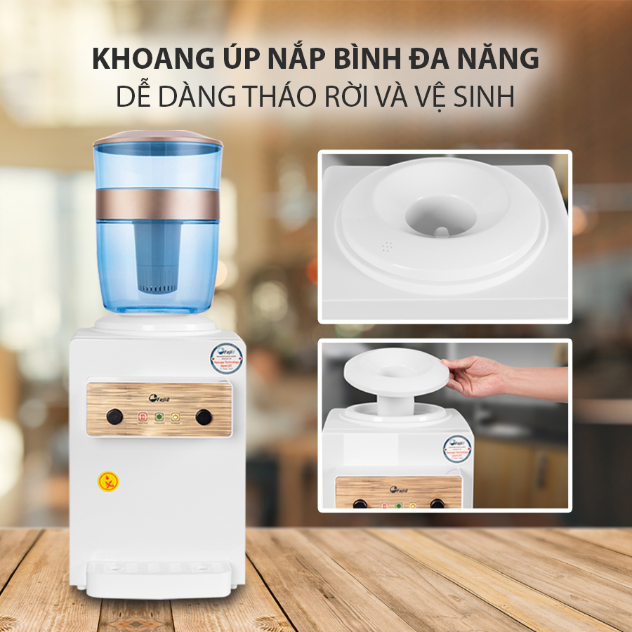 Cây nước nóng lạnh WD10E mini để bàn, làm lạnh bằng chip điện tử, công nghệ bảo hành 24 tháng