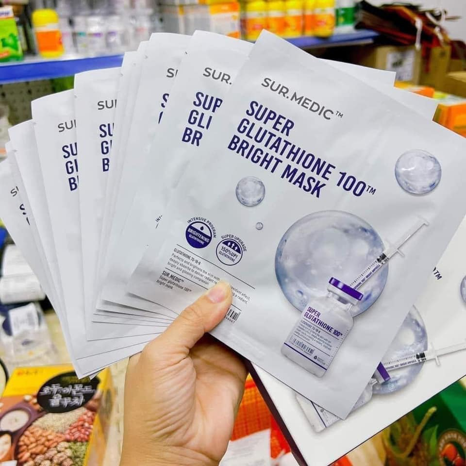 L 1 Ming) Mt N Sur Medic Super Glutathione 100 Bright Mask - Dng  Sng, Nng Tng Da Hn Quc | Shopee Vit Nam