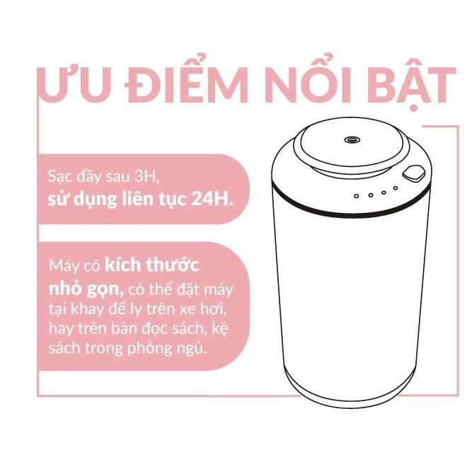 Ảnh Máy khuếch tán tinh dầu KODO 10S dành cho ô tô và không gian nhỏ 10m2, dung tích 10ml, không pha nước 4