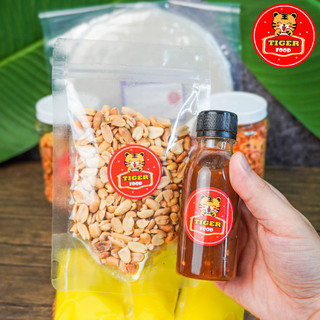 Bánh tráng phơi sương tóp mỡ TIGER FOOD  Bánh tráng + Bơ béo + Muối tôm hành phi + Tóp Mỡ + Sốt Me + Đậu phộng Siêu Ngon