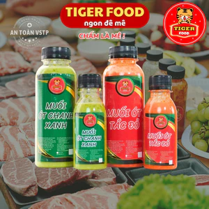 Muối ớt xanh - Muối ớt đỏ TIGER FOOD Muối ớt hiểm chanh nhà làm - nước chấm hải sản hay thịt nướng SIÊU NGON