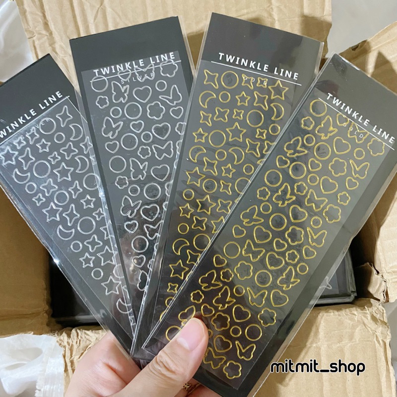 STICKER VIỀN NỔI SAO HOA LÁ DECOR TOPLOADER/ mitmit_shop | Shopee Việt Nam