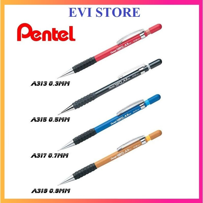 [Hàng chính hãng] Bút chì kim kỹ thuật Pentel 120 A3 bằng thép A313 ...