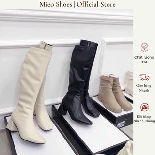 ( Còn sẵn 35,36 )Boot Vuông 5P Cổ Cao Hàng Nhập Xịn Loại 1 (B584 B583)