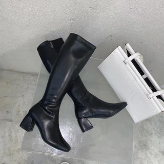 ( Còn sẵn 35,36 )Boot Vuông 5P Cổ Cao Hàng Nhập Xịn Loại 1 (B584 B583)