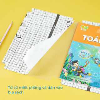 Decal Bọc SGK Cải Cách CLASSMATE, Decal Bọc Vở Ô ly SGK Tiếng Anh Chất Liệu Nhựa Trong, Dẻo, Bền, Chống Thấm Nước