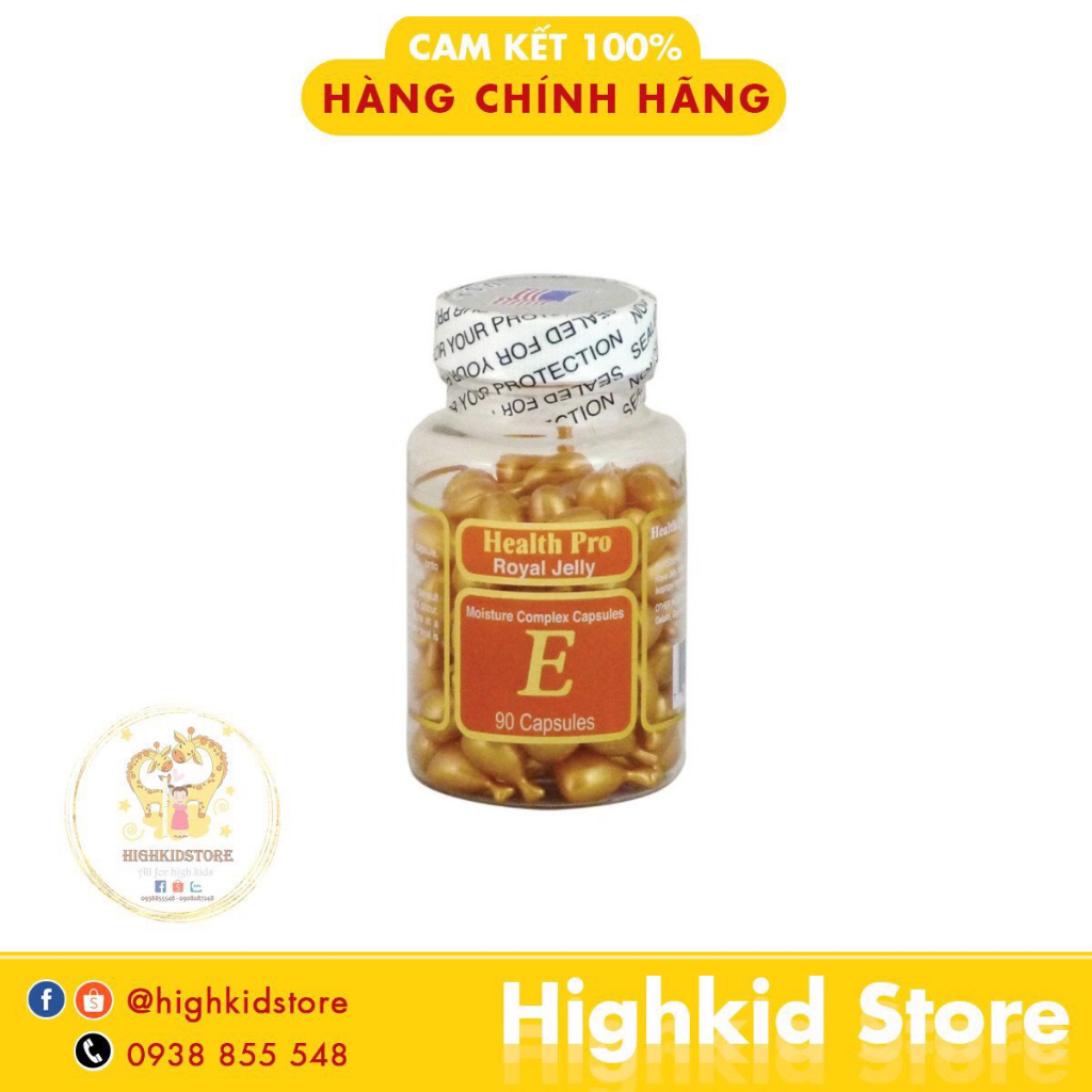 Health Pro Royal Jelly Vitamin E (Serum Vitamin E 90 Viên) Shopee