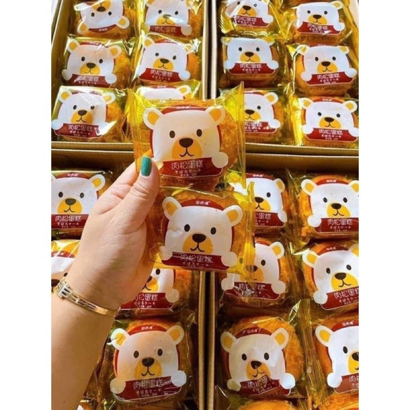 Thùng 30 Cái Bánh Ruốc Gấu Đài Loan ( Nặng 1,5kg)