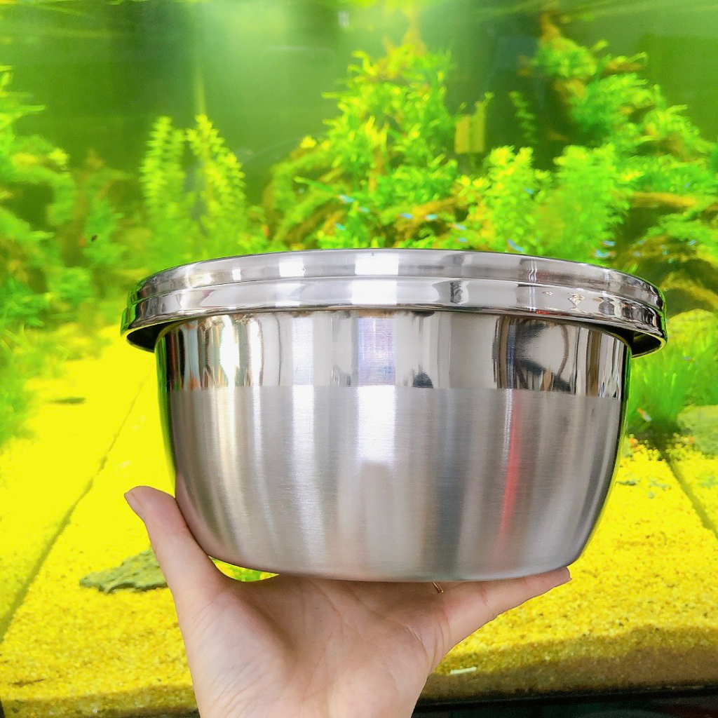 Thau - Rổ  inox 304,sâu lòng - thau trộn inox siêu dày dặn Cao Cấp 22cm đến 32cm