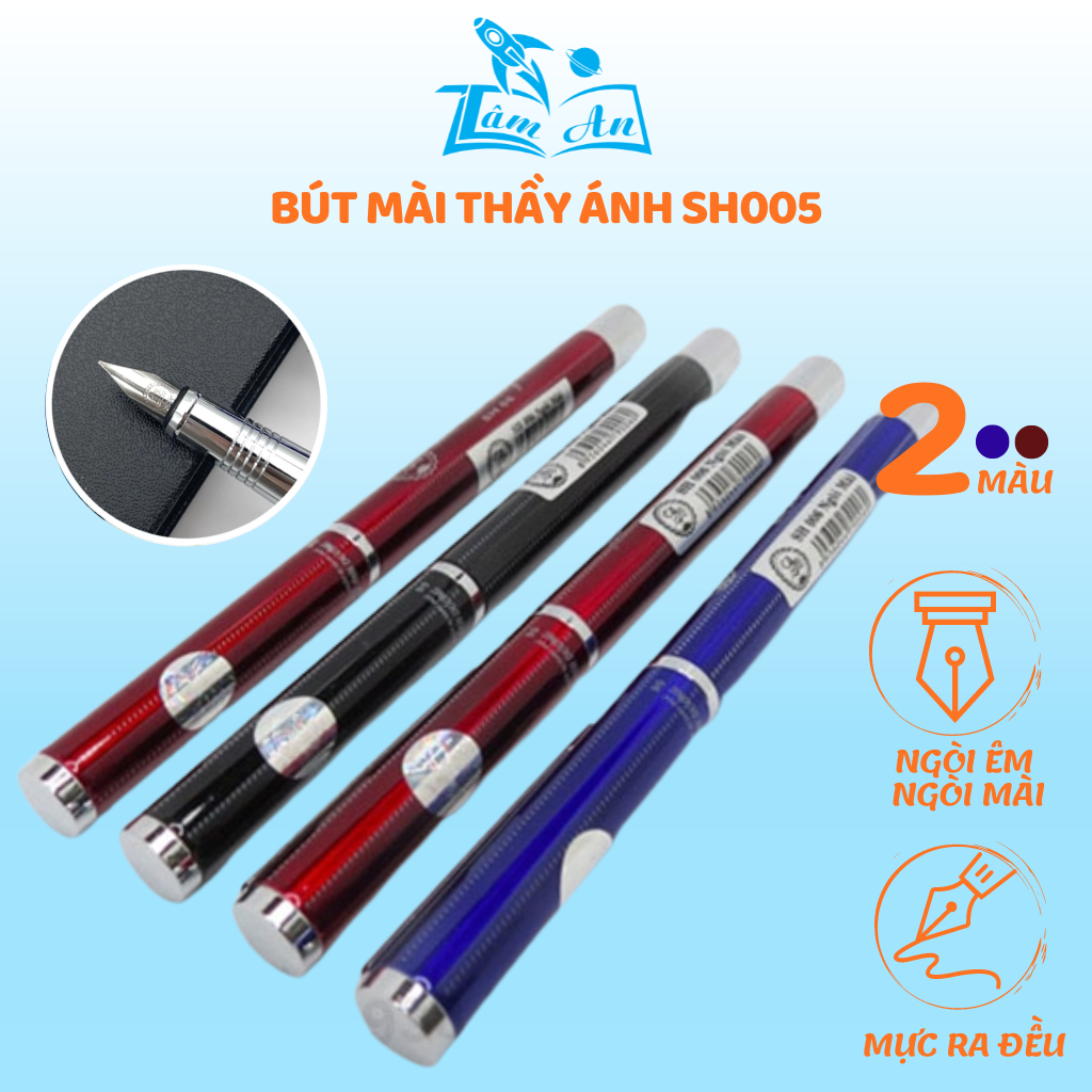 Ảnh Bút Mài Thầy Ánh SH005 Nét Thanh Nét Đậm – Bút Máy Ánh Dương Ngòi Mài - Ngòi Êm Trơn 1
