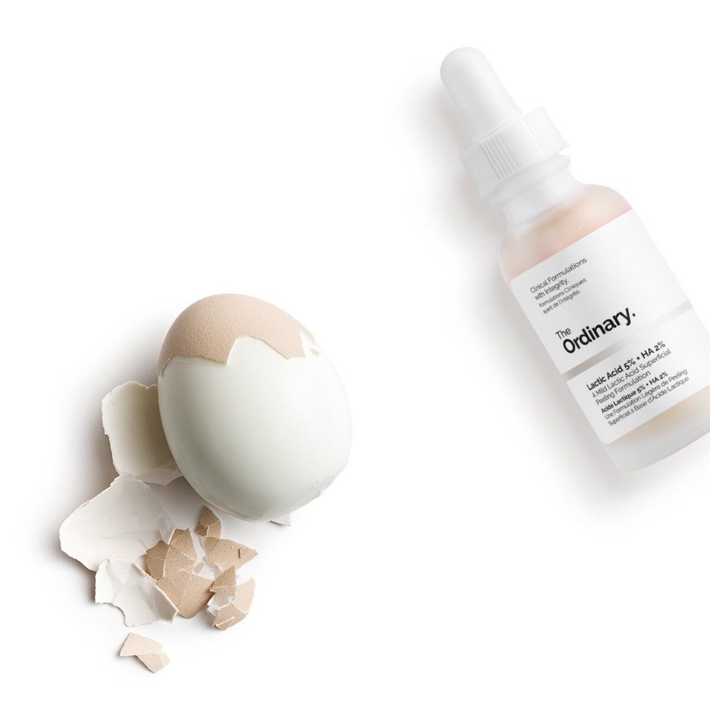 Serum tẩy tế bào chết sáng da, mờ thâm Lactic Acid 5%  + HA 30ml-The Ordinary