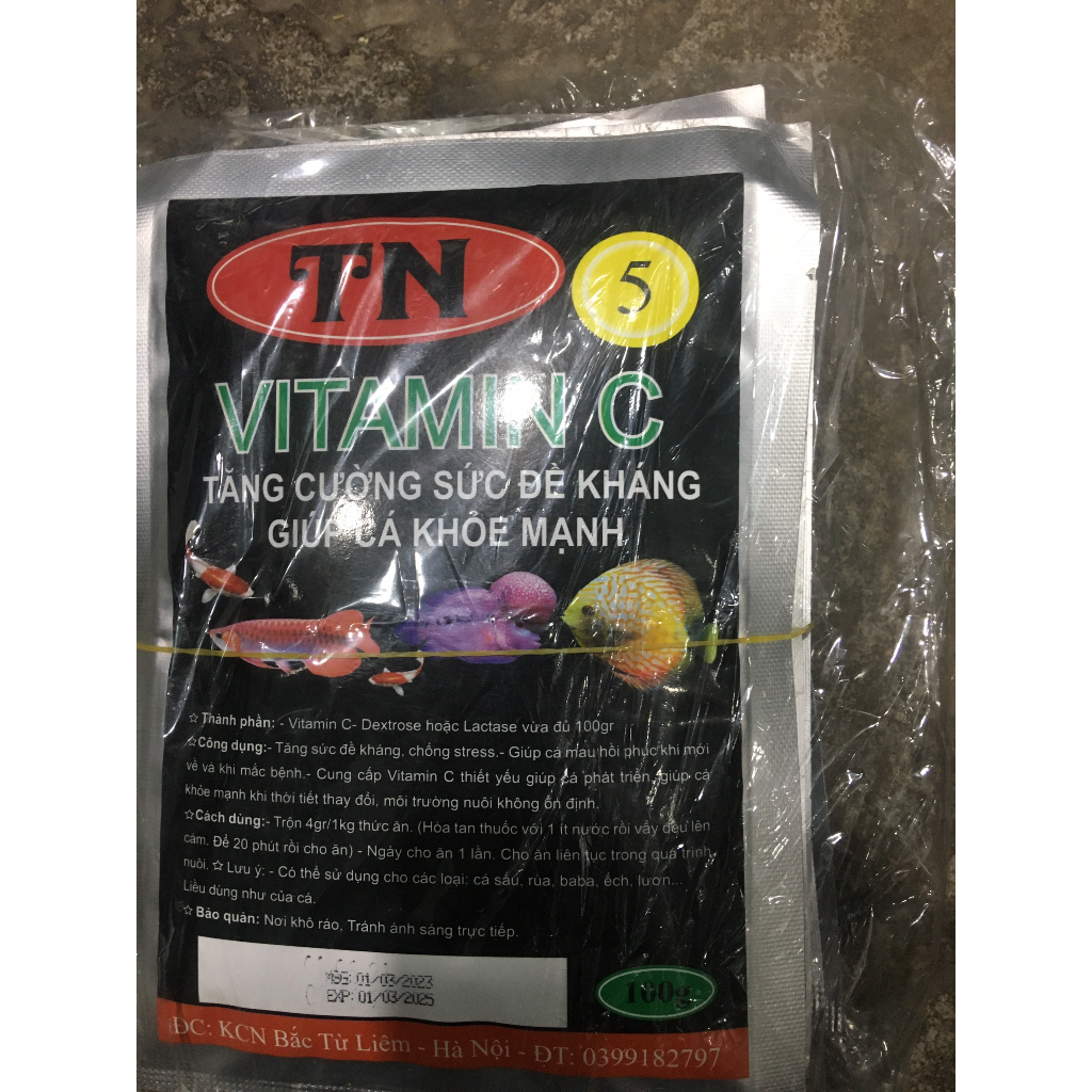 VITANIM C -TN5 dùng cho cá cảnh,tăng cường đề kháng,tăng miễn dịch,cho cá khỏe.
