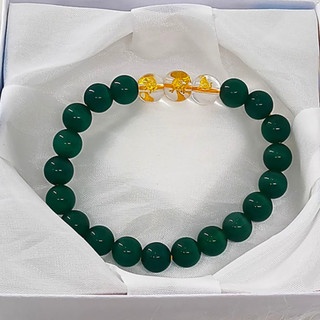 Vòng tay tam hợp quý thần dần ngọ tuất đã khai quang - Size 8ly - May mắn tài lộc bình an