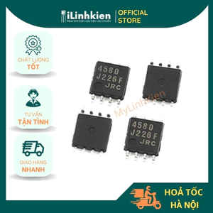 4580 JRC4580 NJM4580 SOP-8 chính hãng JRC chất lượng tốt.