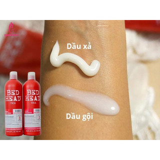 Cặp Gội Xả TIGI Bed Head 750ml Chính Hãng – Phục Hồi Tóc Hư Tổn Nặng – Mềm Mượt Chuẩn Salon