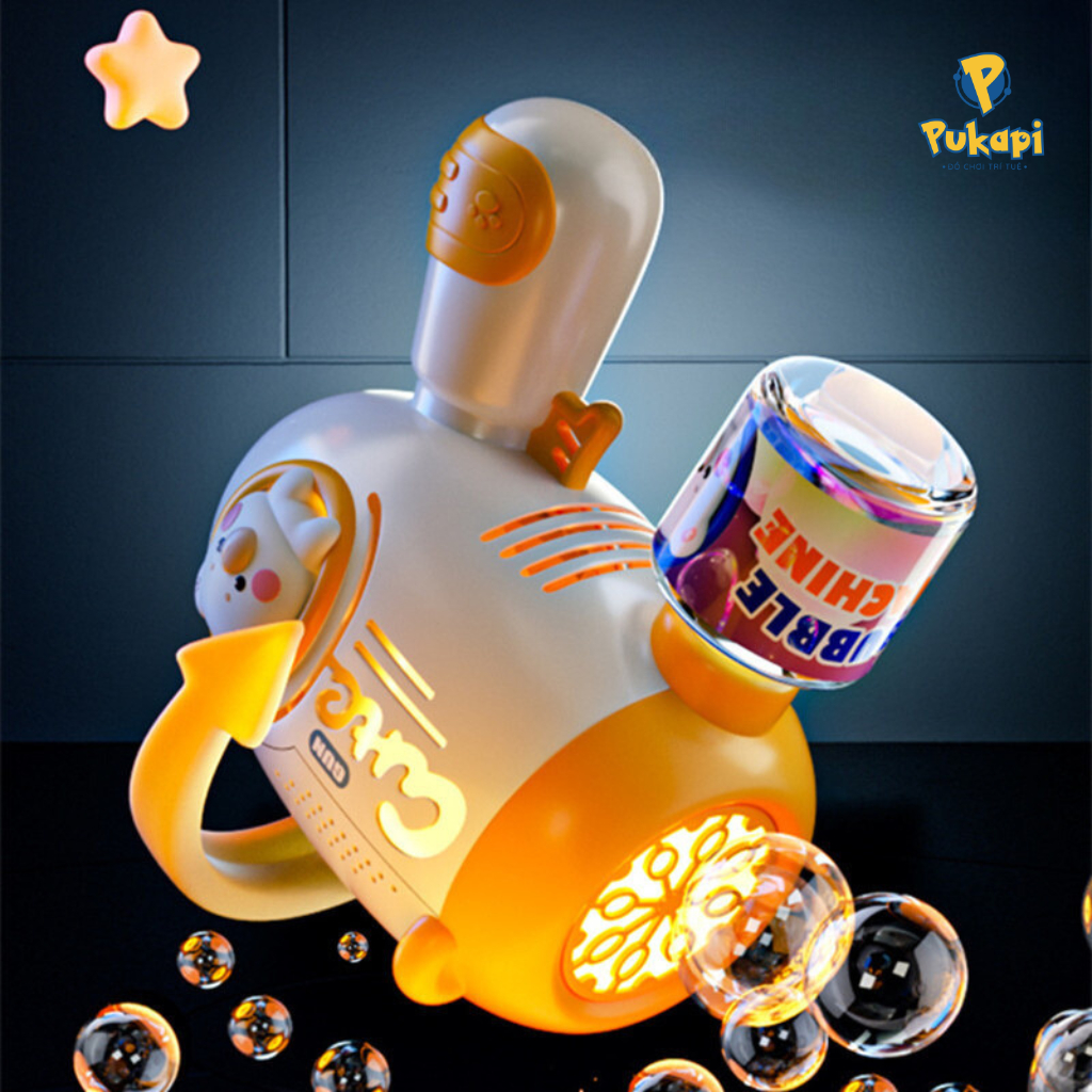 Súng Bong Bóng Xà Phòng Máy Bắn Bong Bóng Thổi Bong Bóng Xà Phòng Súng Bắng Phun Bong Bóng - Đồ Chơi Cho Bé PUKAPI