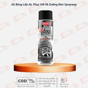 Xịt Bóng Lốp Xe, Phục Hồi Và Dưỡng Đen Lốp Cho Ô Tô, Xe Máy - Sprayway Tire Shine (930) 411g
