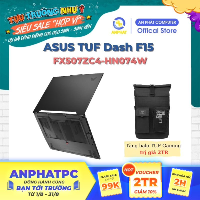 Laptop Asus TUF Dash F15 FX507ZC4-HN074W (Core™ i5-12500H & RTX 3050 4GB)