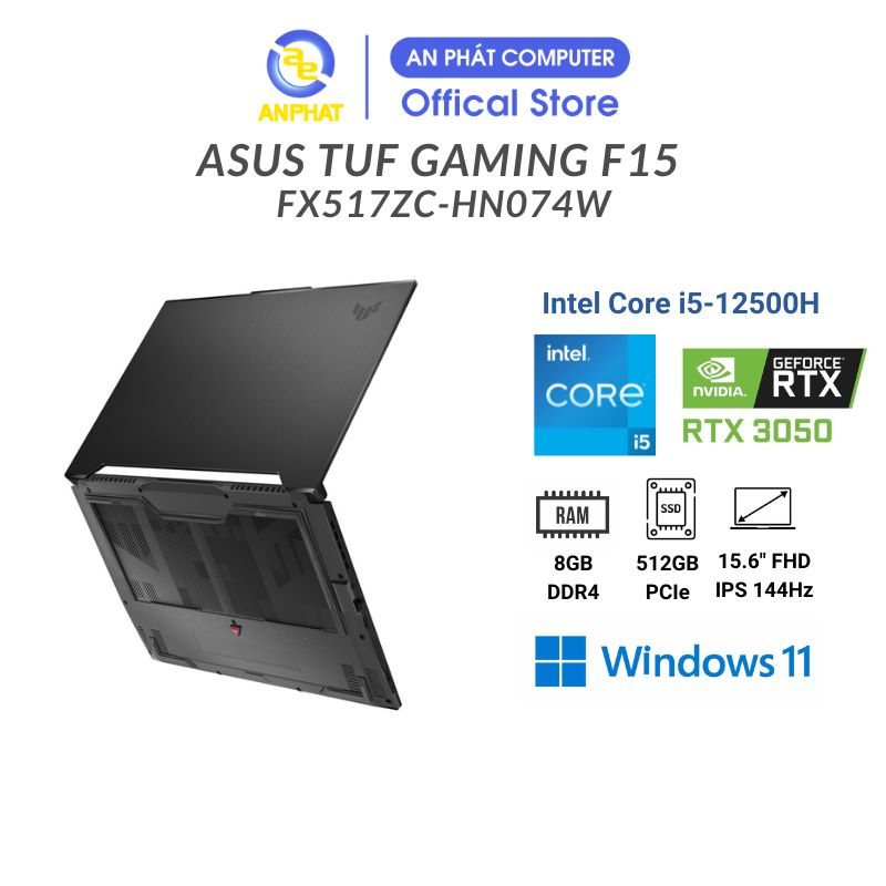 Laptop Asus TUF Dash F15 FX507ZC4-HN074W (Core™ i5-12500H & RTX 3050 4GB)