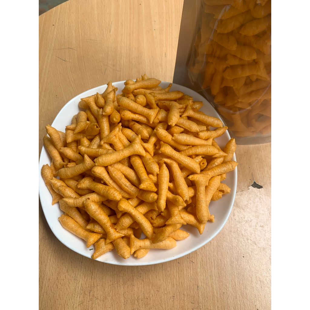 500Gr Snack Bim Cá Phồng Thơm Cay, ĐóngTúi Zip  Giòn Tan, Đồ Ăn Vặt Tuổi Thơ