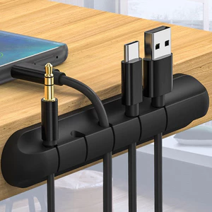 Kẹp Silicon Giữ Cáp, Cài Dây Sạc ,Tai Nghe Cố Định Gọn Gàng Tiện Dụng Nhiều