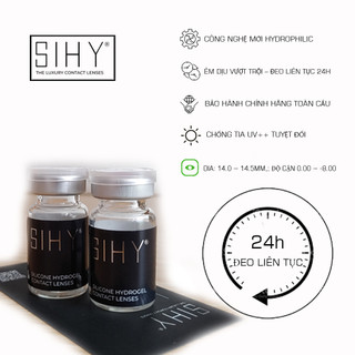 SIHY – Kính áp tròng, Lens [CẬN] Ventus màu xanh, độ cận 0 đến 6 độ, đường kính 14,5mm