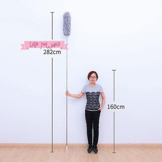 ( FREE SHIP ) Chổi Quét Trần Bằng Sợi Vải Siêu Nhỏ Inox Cán Dài Cao Cấp Đầu Chổi Linh Hoạt