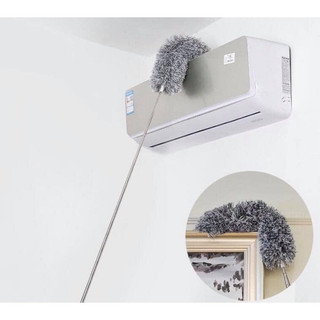 ( FREE SHIP ) Chổi Quét Trần Bằng Sợi Vải Siêu Nhỏ Inox Cán Dài Cao Cấp Đầu Chổi Linh Hoạt