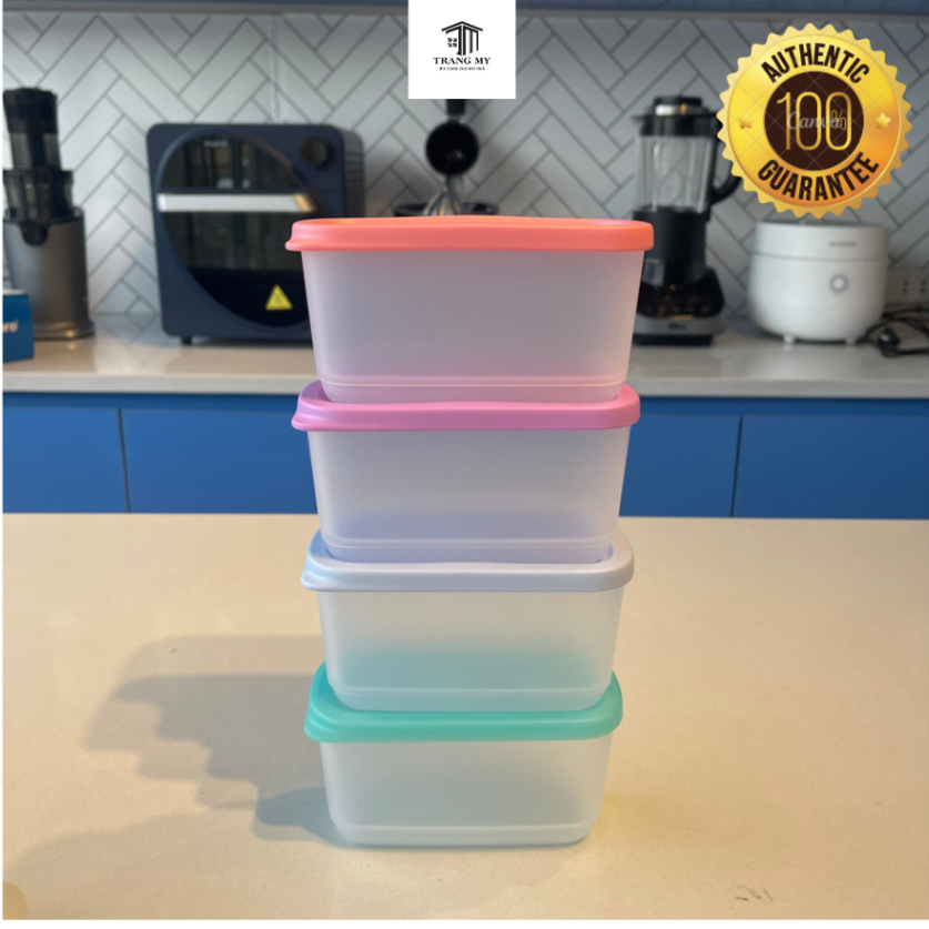 Bộ hộp bảo quản thực phẩm Tupperware Cubix Mini Rectangular 250ml (4 ...