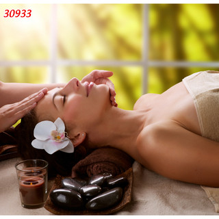 Tranh dán tường vải lụa Gội đầu Dưỡng Sinh Đắp mặt Massage/ Spa/ Salon/ Tắm Giác Hơi các dịch vụ