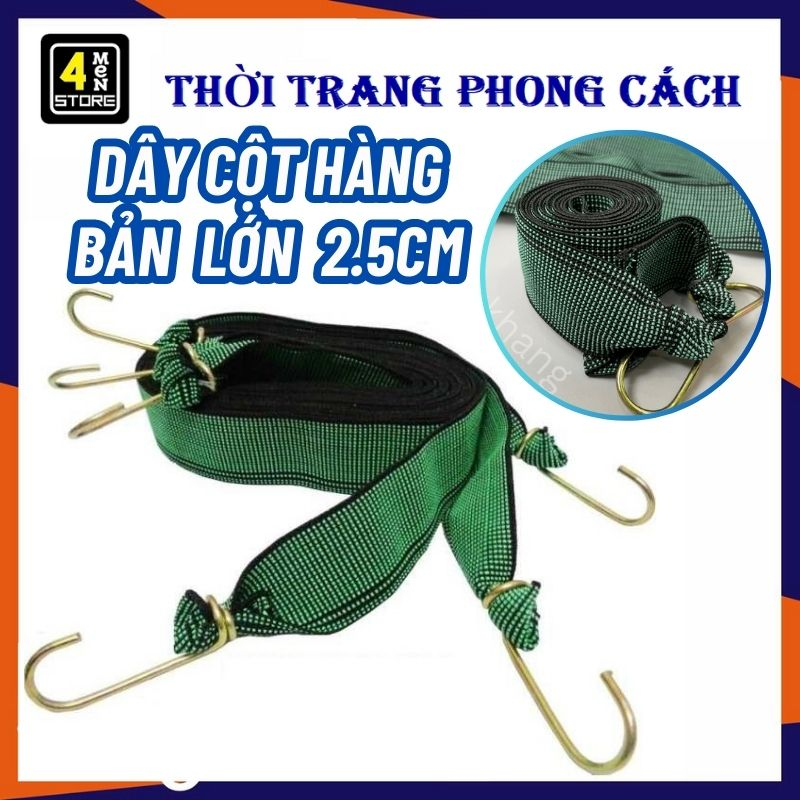 Dây buộc thun buộc hàng bản to 5C dài 2.5m - T008 dây ràng / dây cột ...