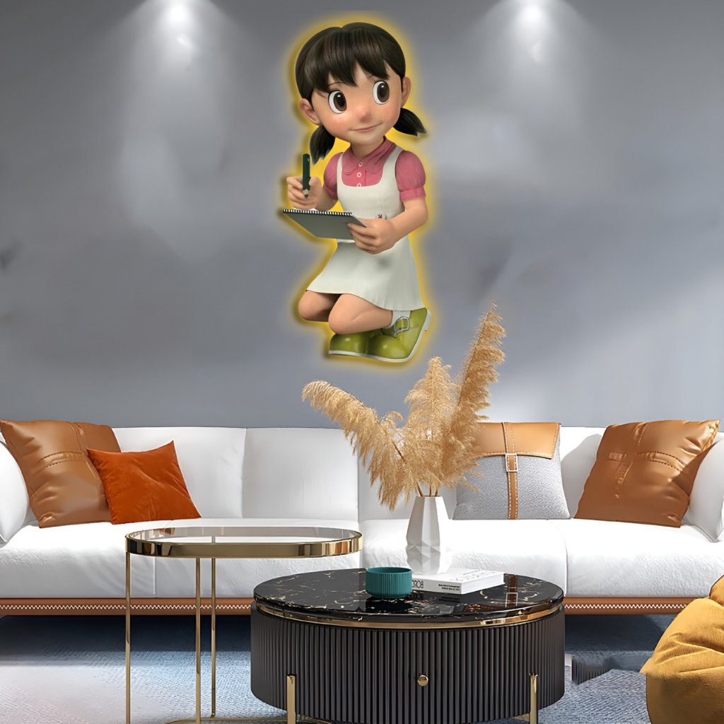 Tranh Đèn Led 3D Doremon Hoạt Hình Dễ Thương Trang Trí Phòng Bé, Lớp Học OHA Decor