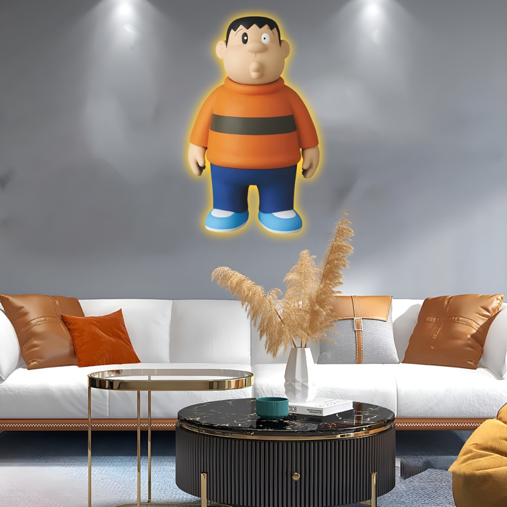 Tranh Đèn Led 3D Doremon Hoạt Hình Dễ Thương Trang Trí Phòng Bé, Lớp Học OHA Decor